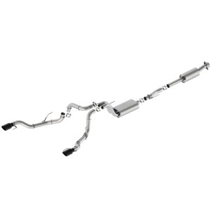 Ford F-150 Performance Exhaust - Rear - Ford Racing - Cat Back, Dual Rear Exit - Black - `21-`24 Ford F-150 Performance Exhaust - Rear - Ford Racing - Cat Back, Dual Rear Exit - Black - `21-`24